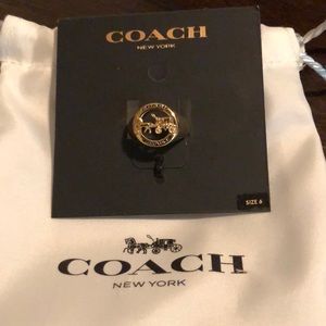 Coach ring (never worn)
